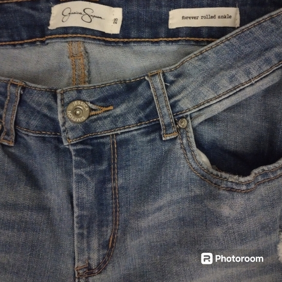 Jessica Simpson Forever Rolled Ankle Jeans - Picture 7 of 9